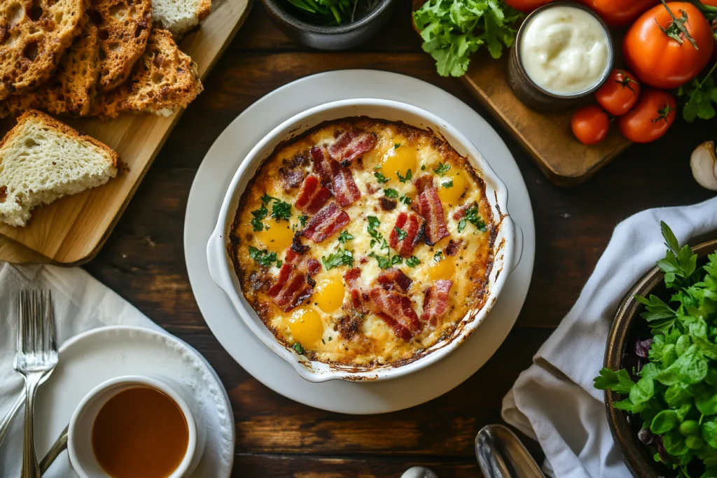 Breakfast Casseroles and Strata with Bacon Recipes