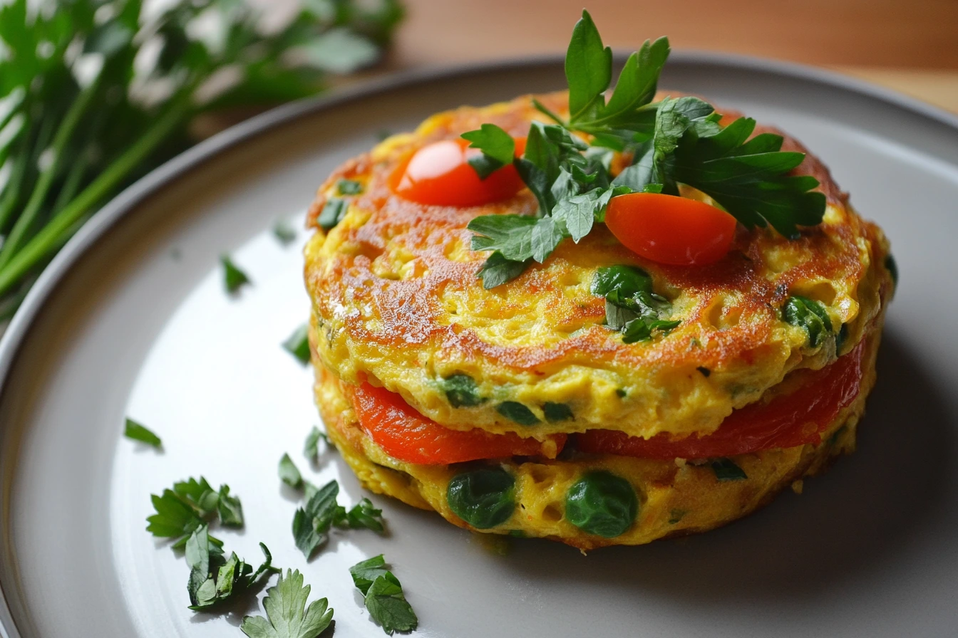 Vegetable Omelette with Fresh Herbs