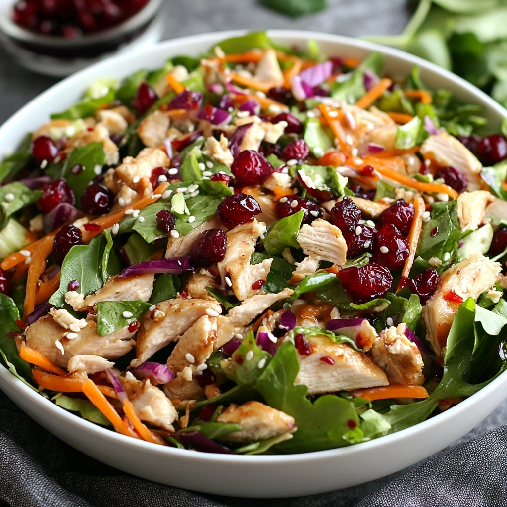 Asian Chicken Cranberry Salad