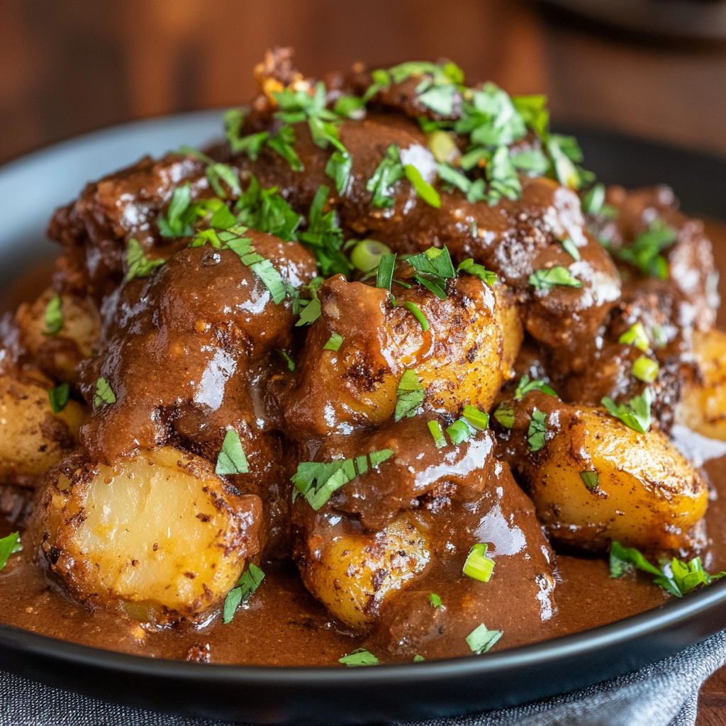 Mouthwatering Mississippi Mud Potatoes