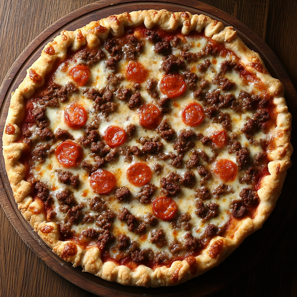 beef pizza pie