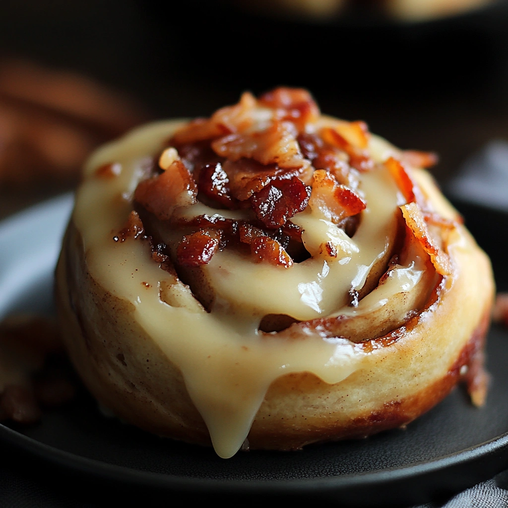 Bourbon Maple Bacon Cinnamon Rolls