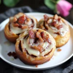 Bourbon Maple Bacon Cinnamon Rolls