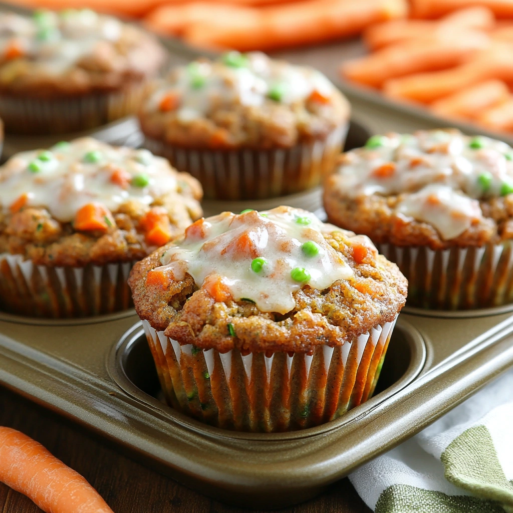 Carrot Cake Zucchini Muffins