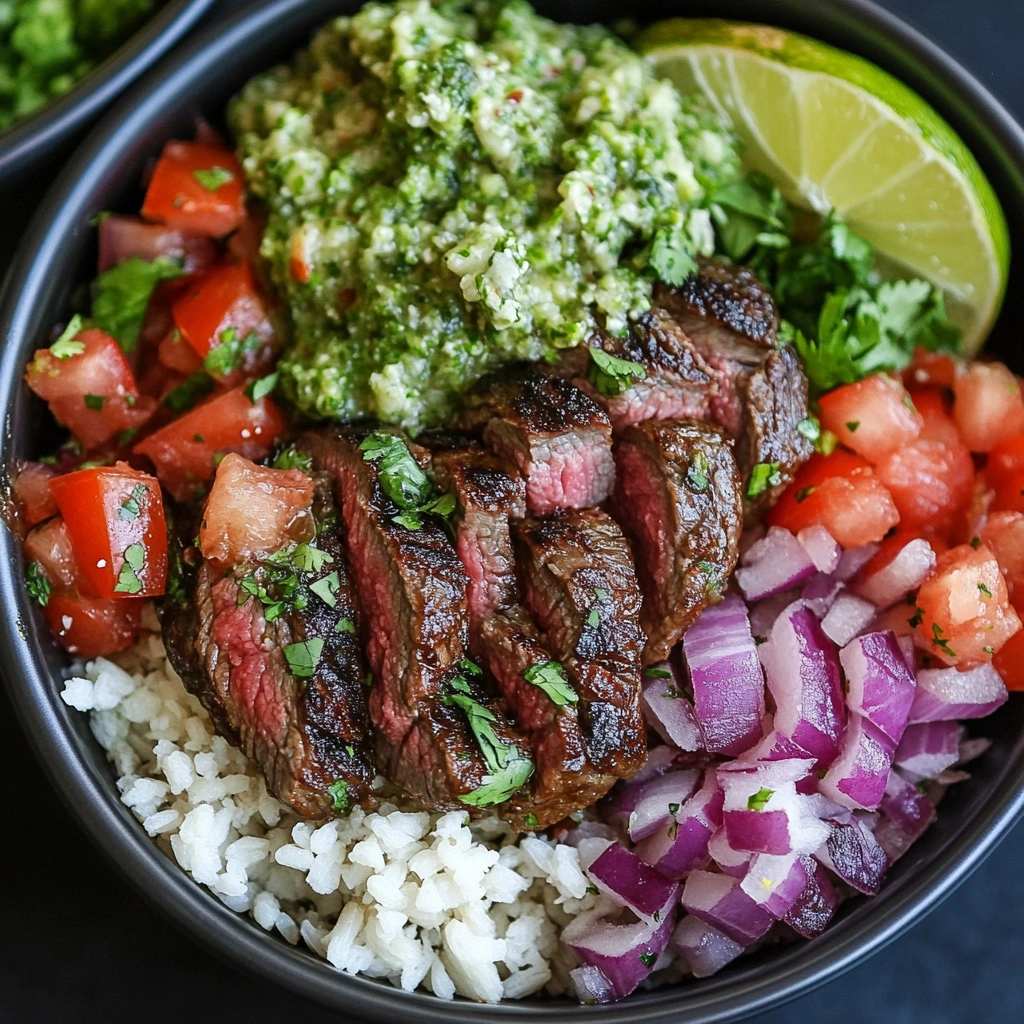 Cilantro Lime Steak Bowls