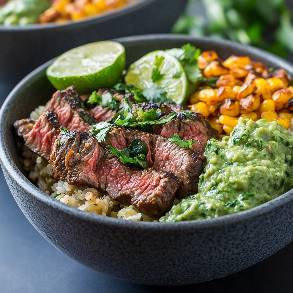 Cilantro Lime Steak Bowls