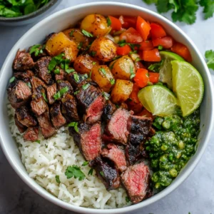 Cilantro Lime Steak Bowls