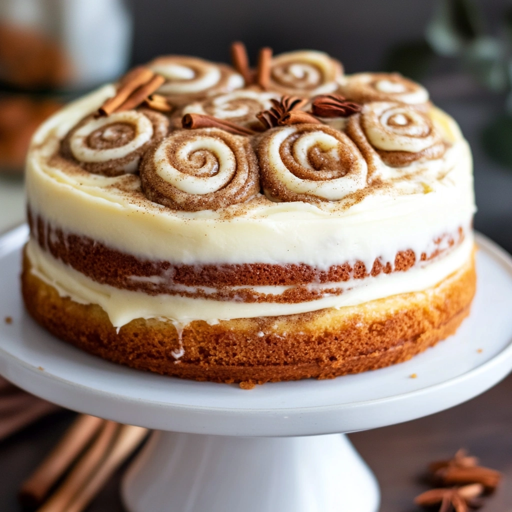 Cinnamon Roll Cake