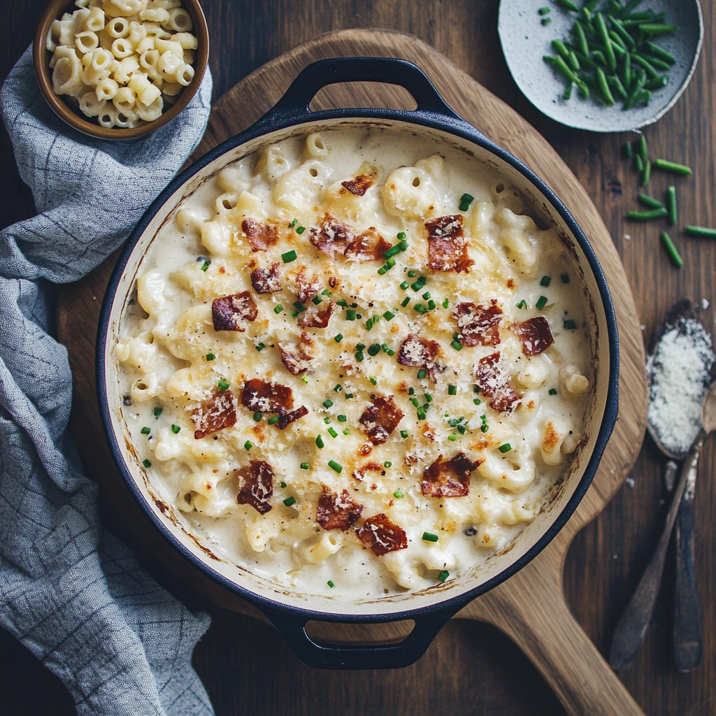 creamy Dutch oven mac and cheese