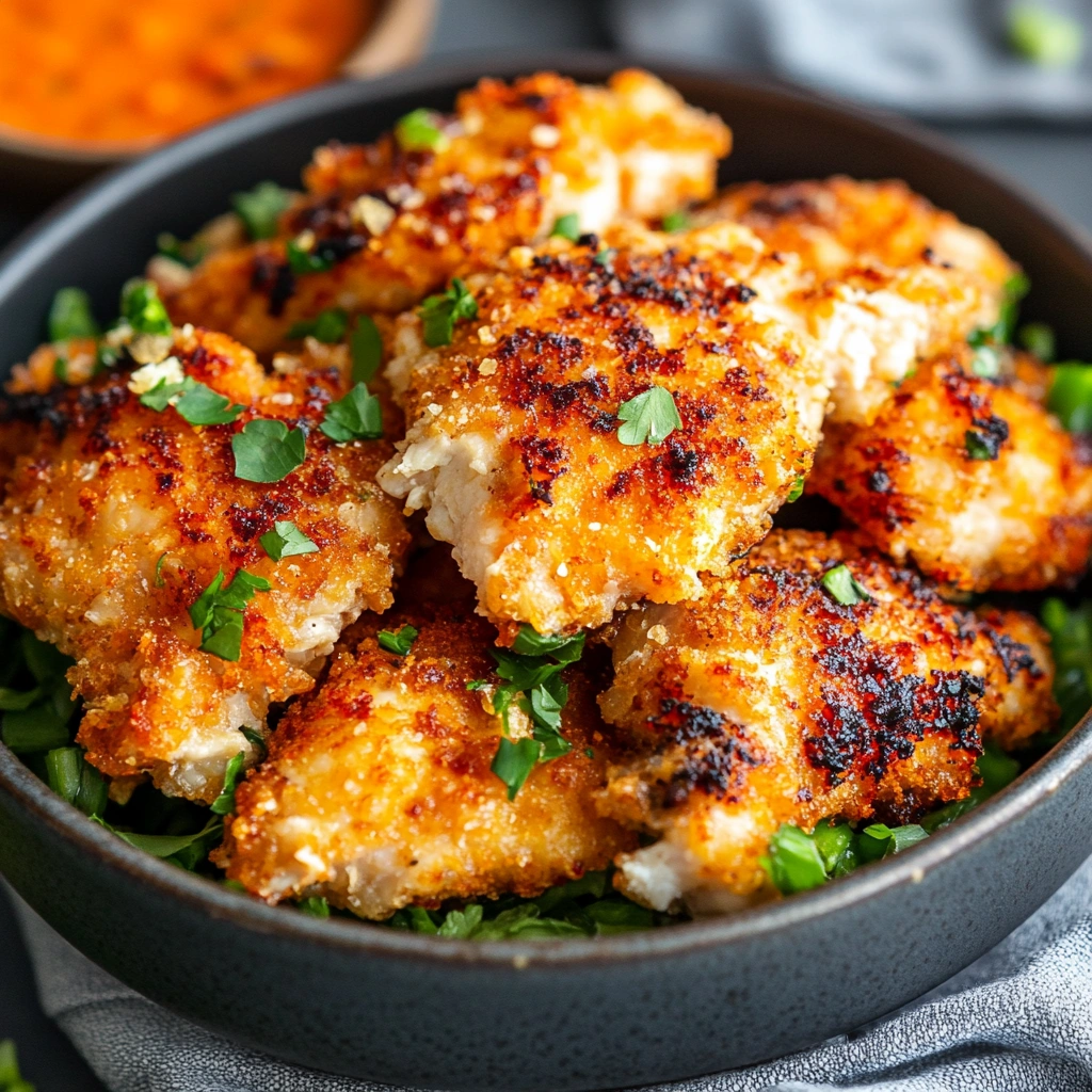 Crispy air fryer Bang Bang Chicken