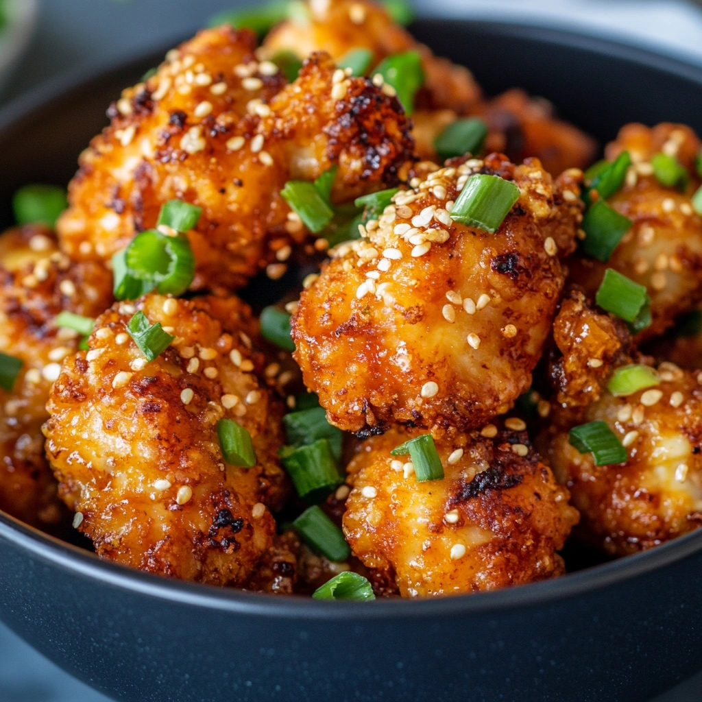 Crispy air fryer Bang Bang Chicken