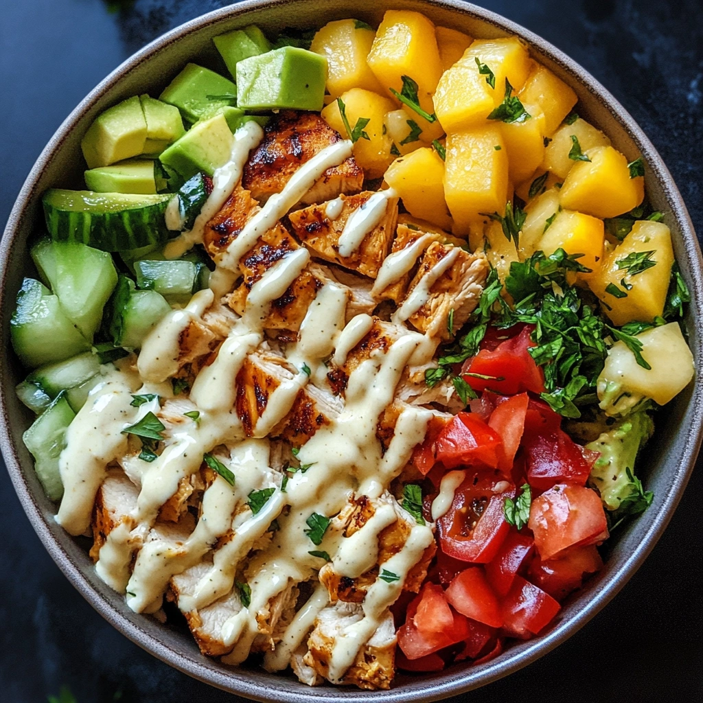 Hawaiian Chicken Salad Bowl