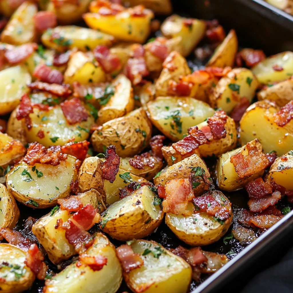 Honey bacon roasted potatoes