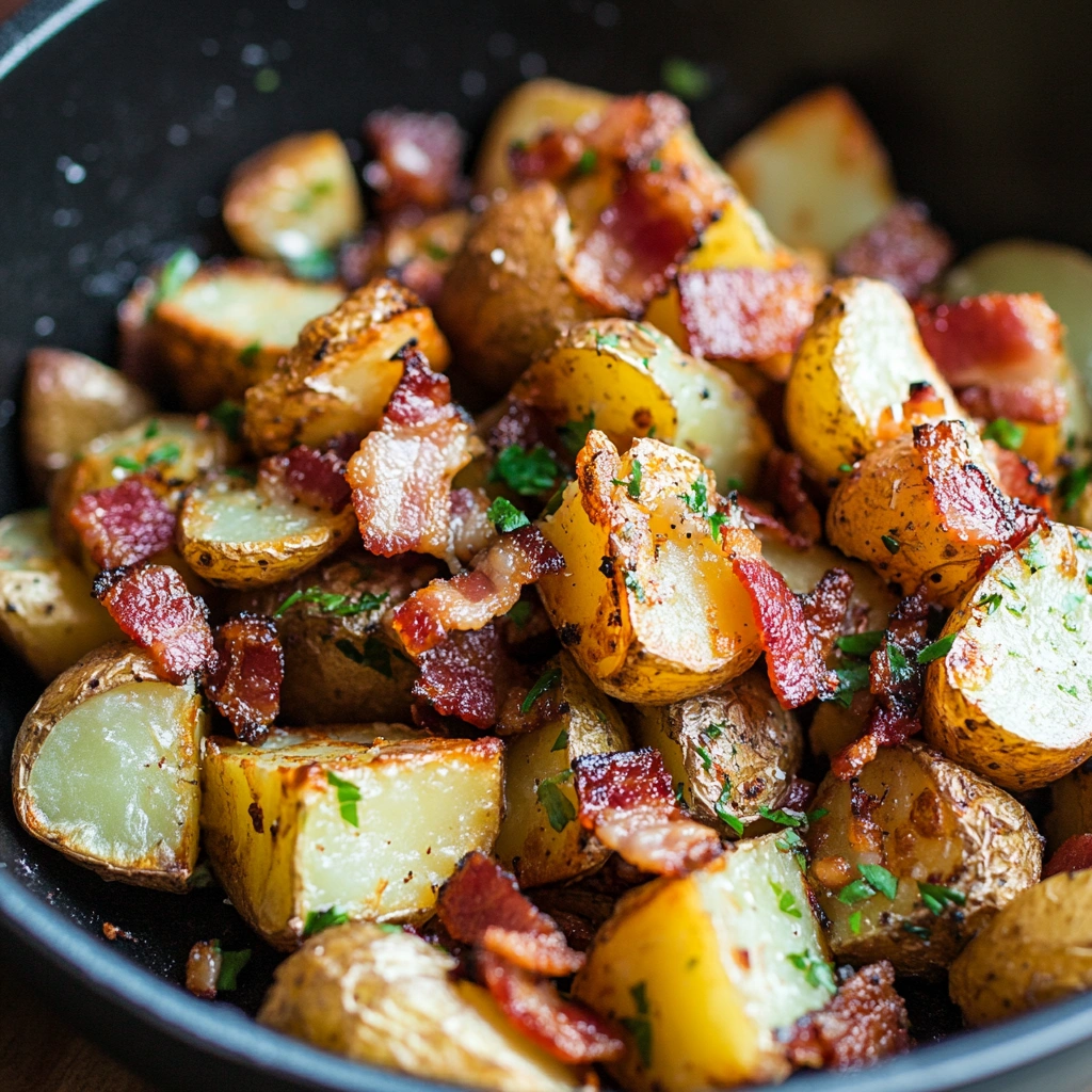 Honey bacon roasted potatoes