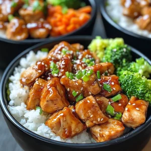 Honey Chicken Bowls