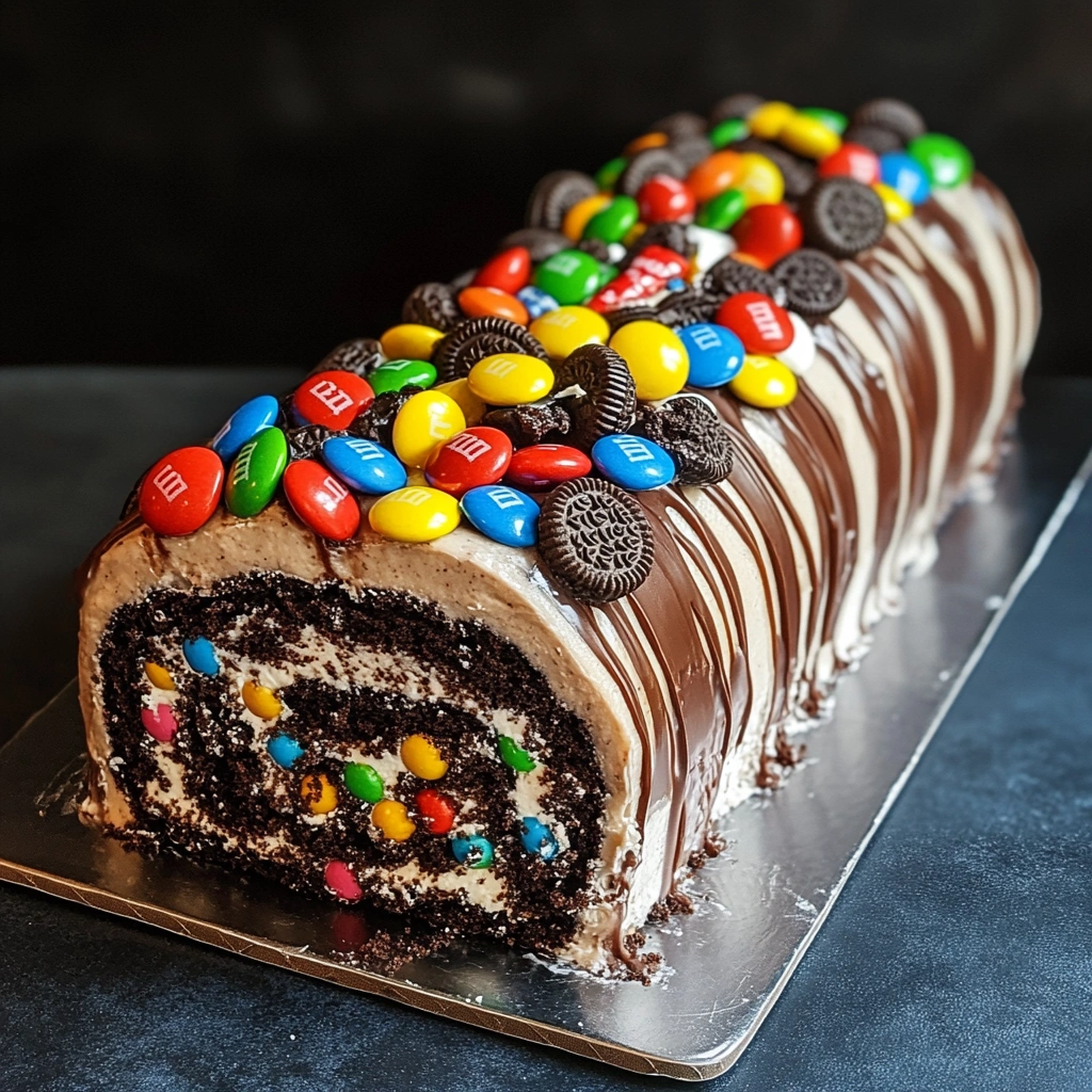 M&Ms Ferrero Oreo Roll Cake