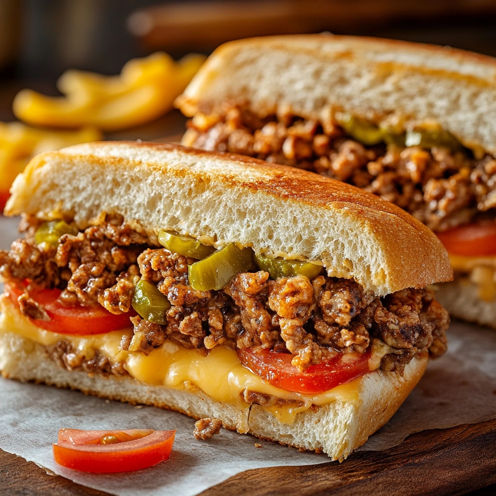 New York Chopped Cheese sandwich