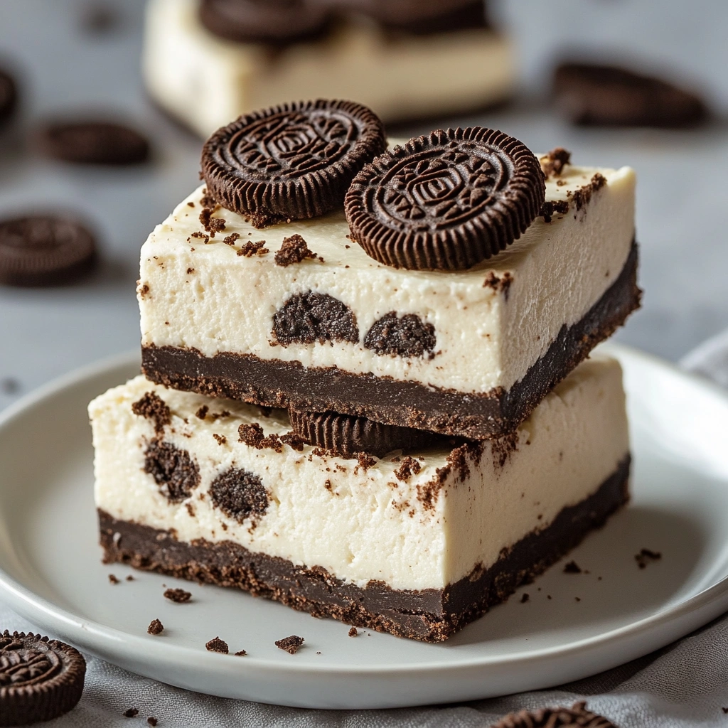 No-Bake Oreo Cheesecake Bars