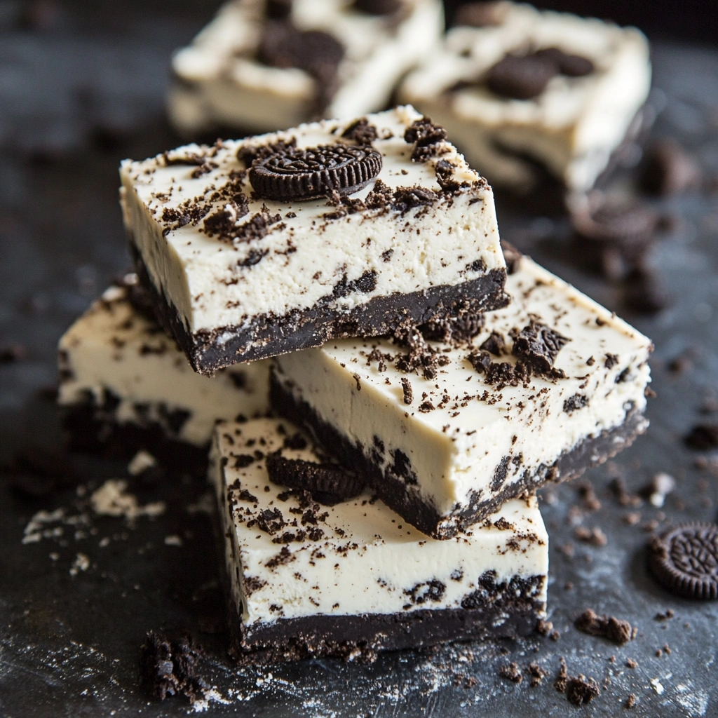 No-Bake Oreo Cheesecake Bars