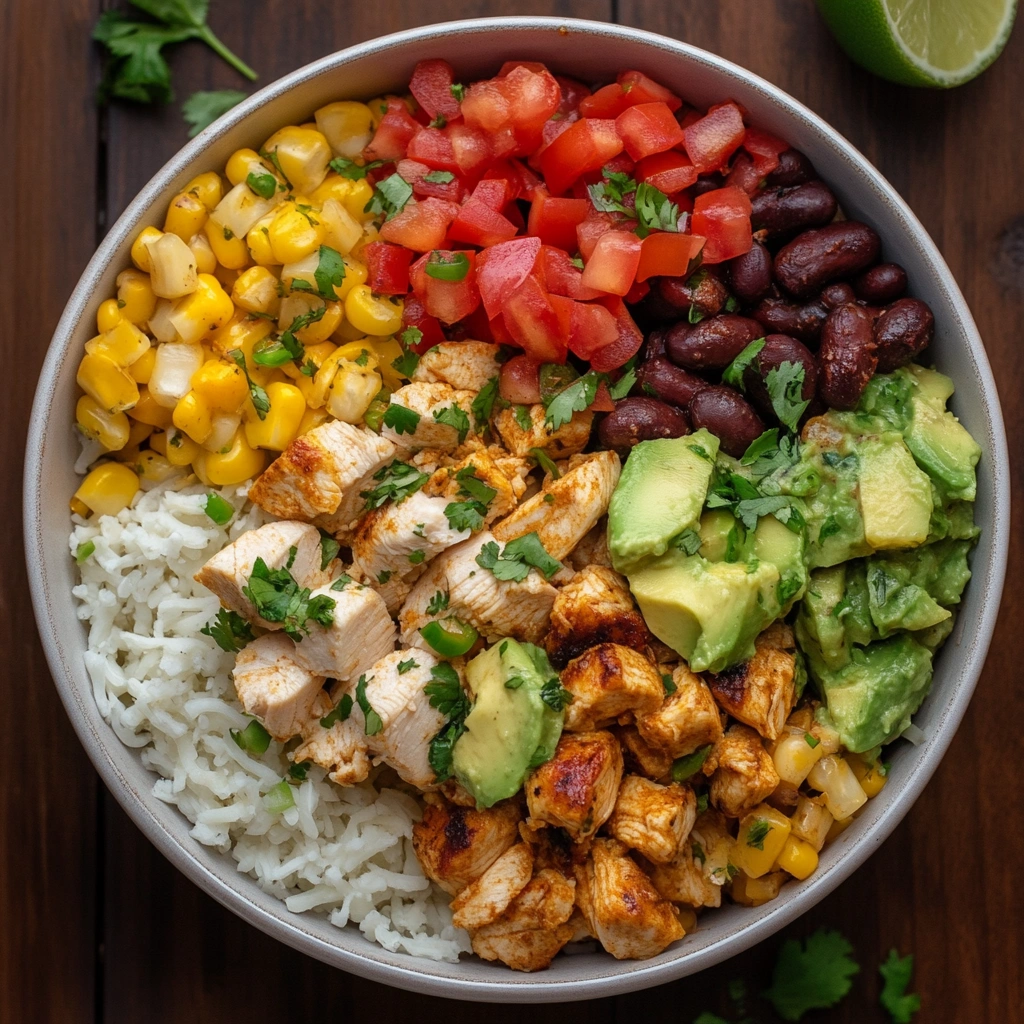 One-Pan Chicken Burrito Bowl