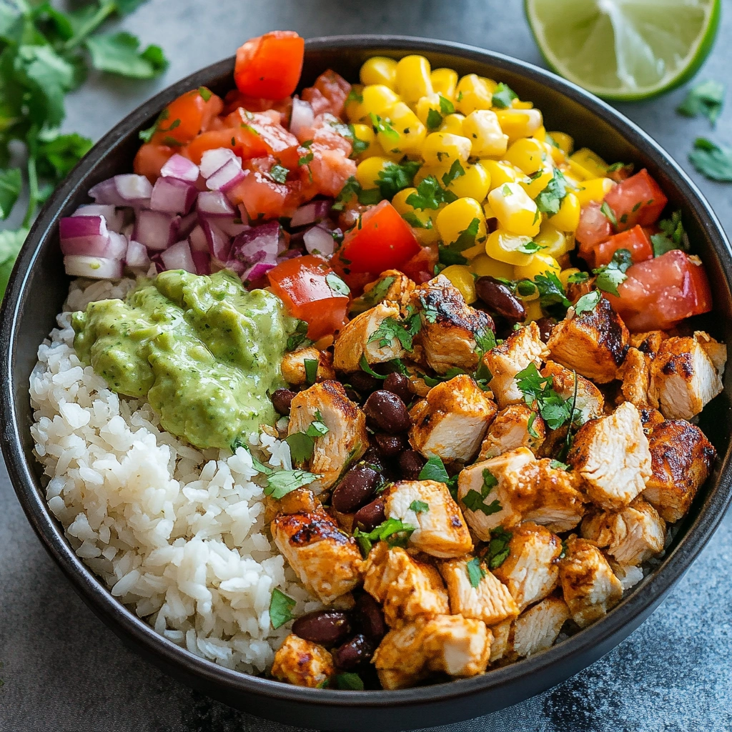 One-Pan Chicken Burrito Bowl