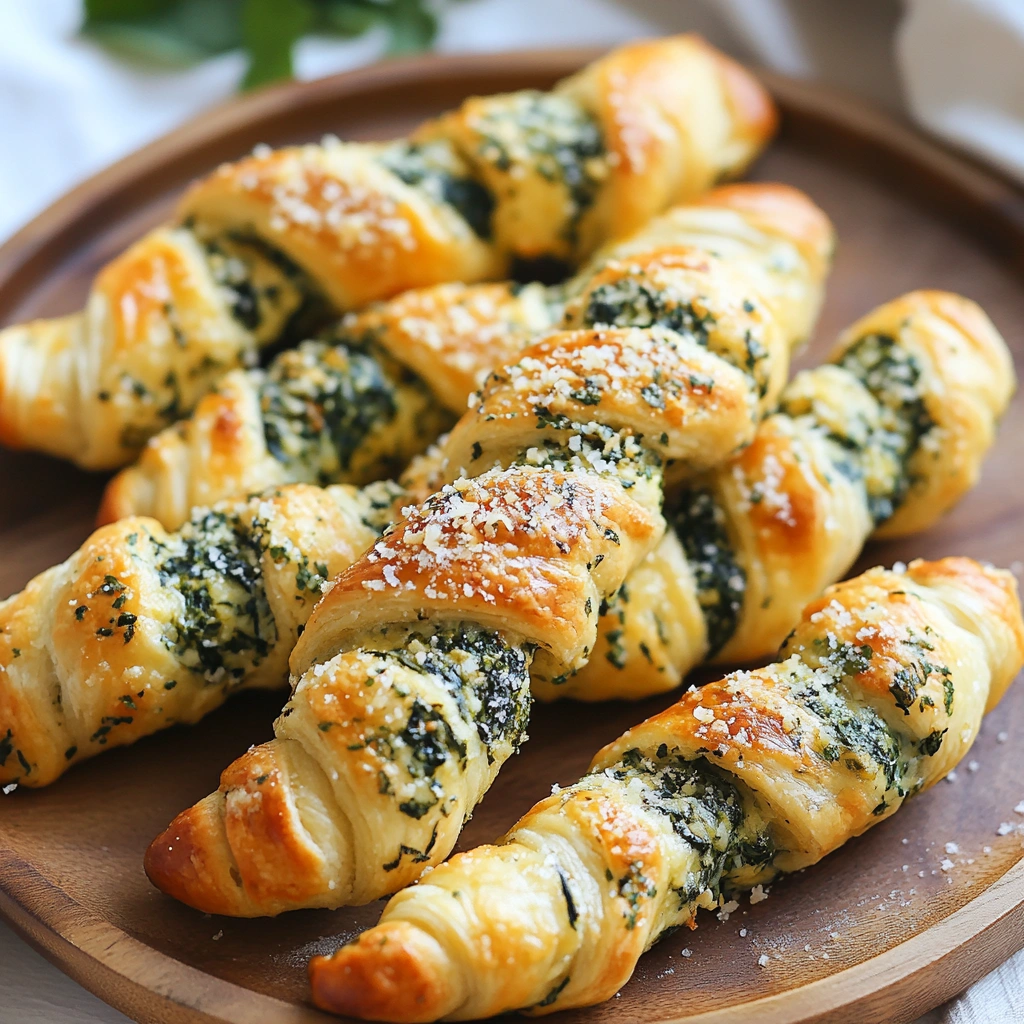 Cheesy Parmesan and Spinach Cheese Twists