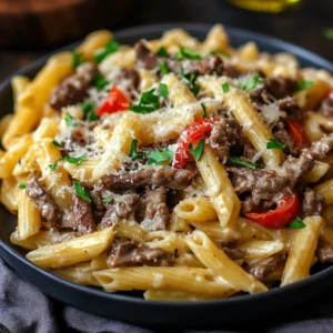 Philly Cheesesteak Pasta