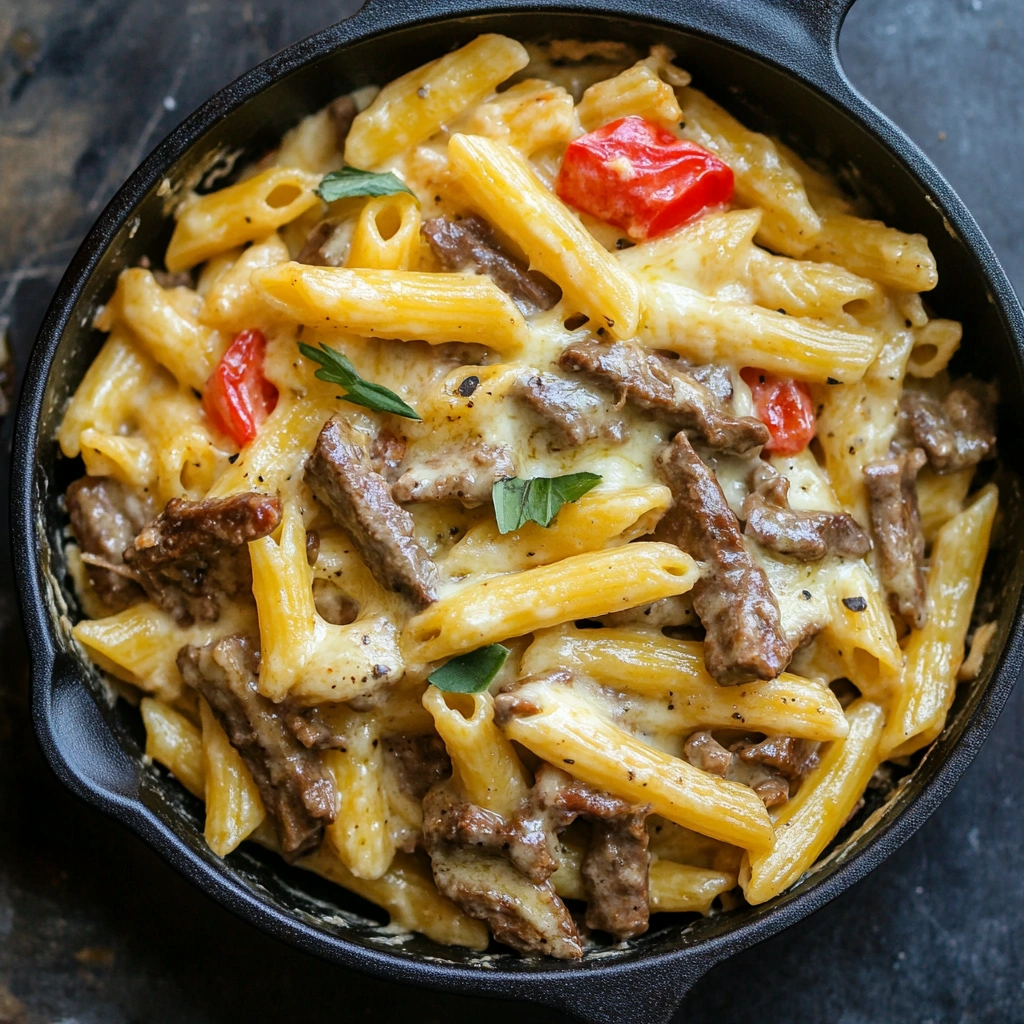 Philly Cheesesteak Pasta