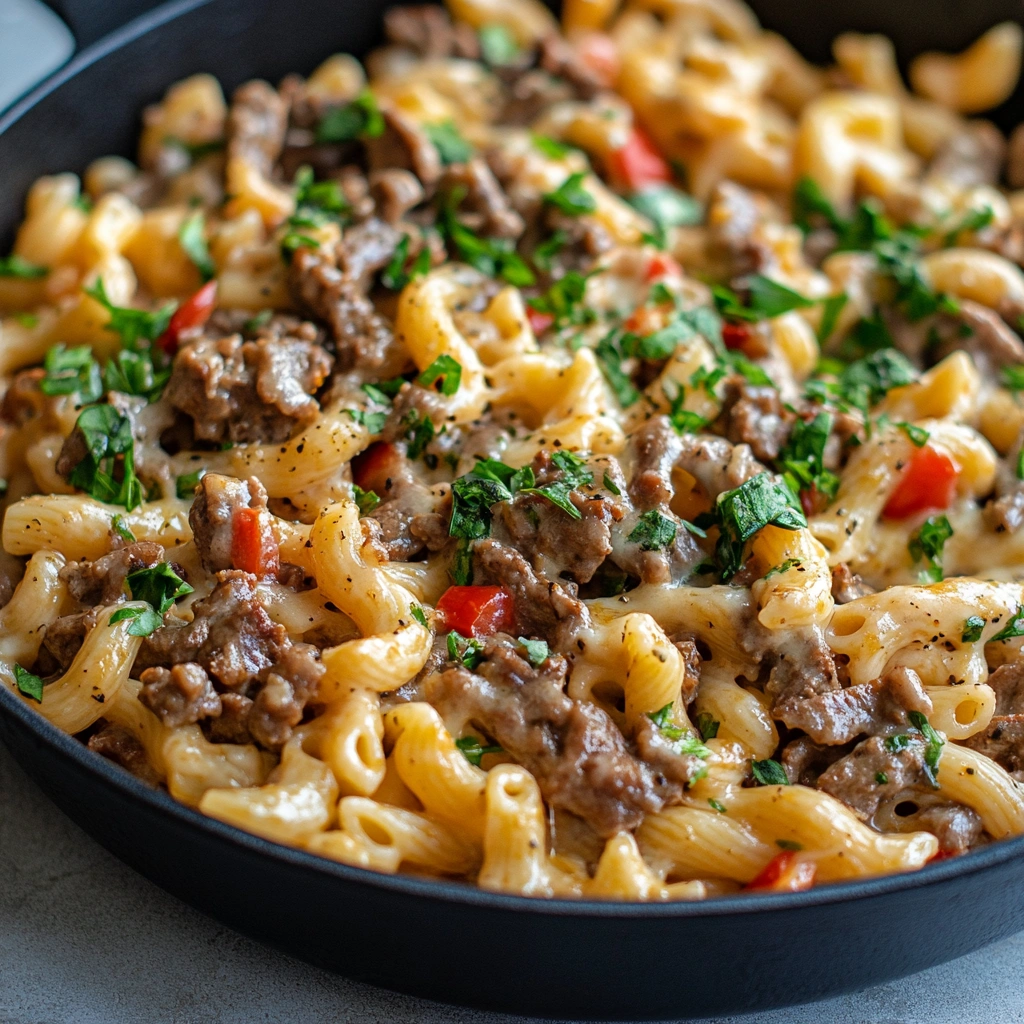 Philly Cheesesteak Pasta