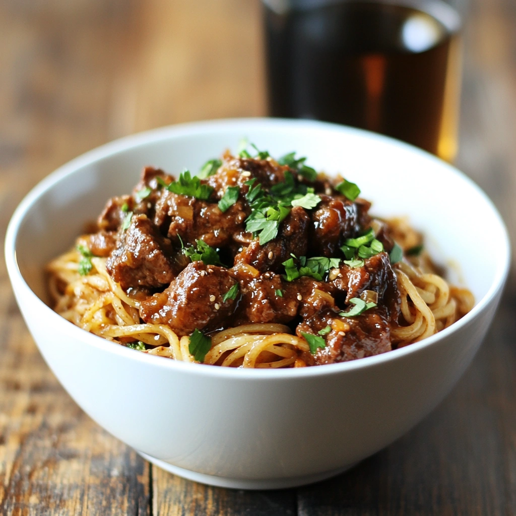 beef and broccoli lomein