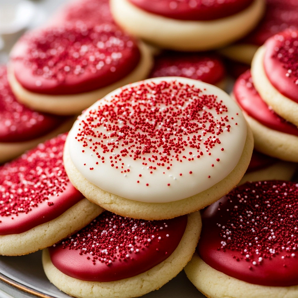 Red Velvet Sugar Cookies