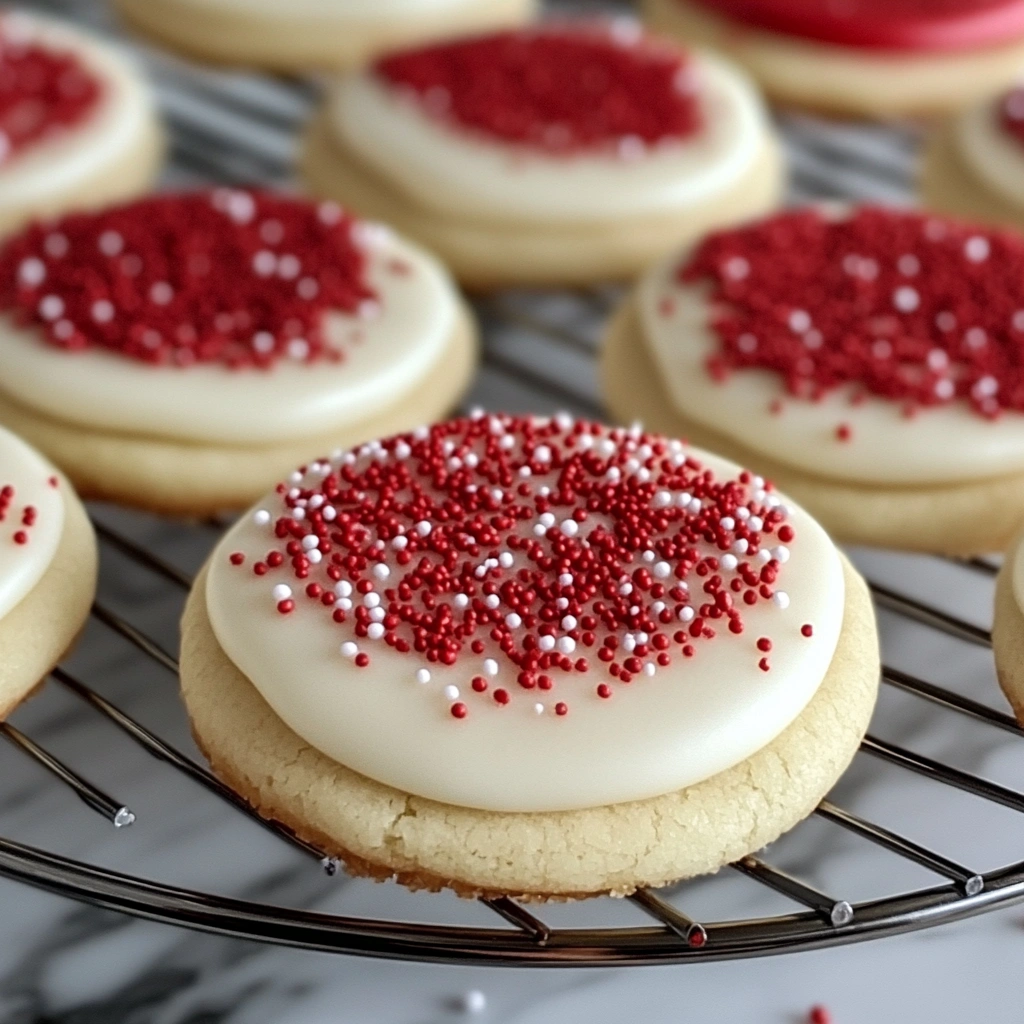 Red Velvet Sugar Cookies