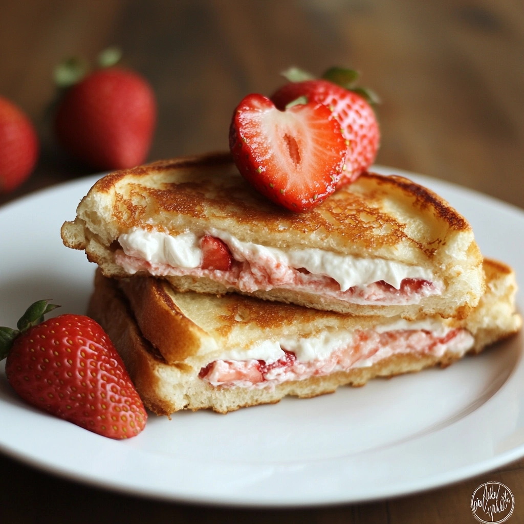 Strawberry Cream Cheese Stuffed French Toast