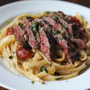 Steak and pasta recipe