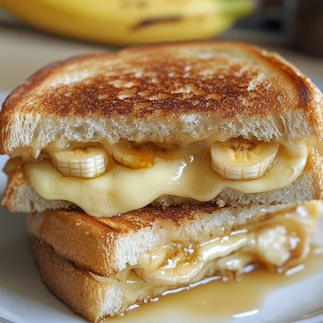 Honey Banana Grilled Cheese Sandwich
