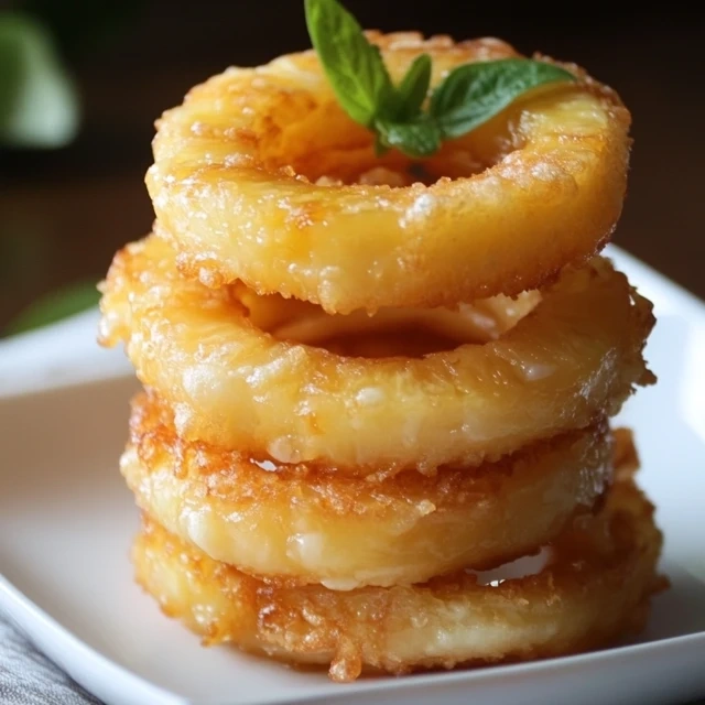 Fried Pineapple Rings