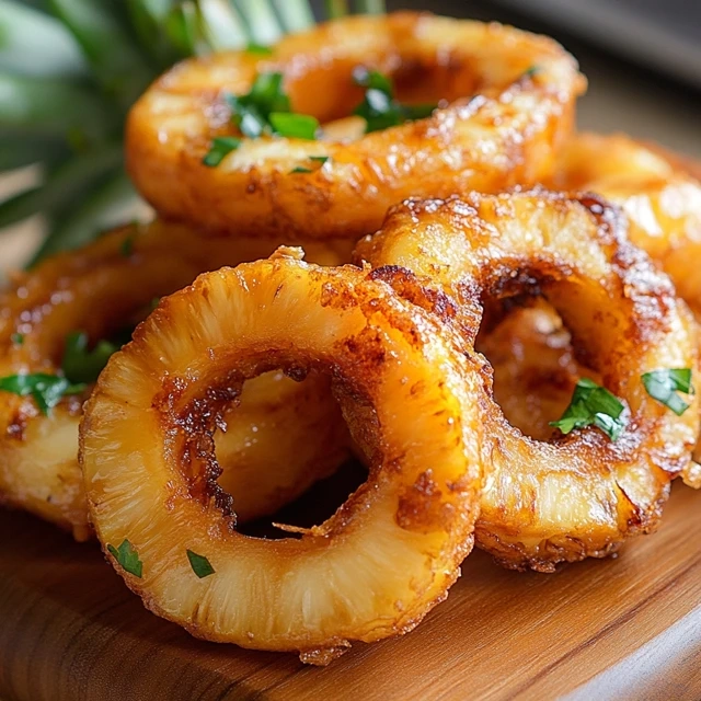 Fried Pineapple Rings