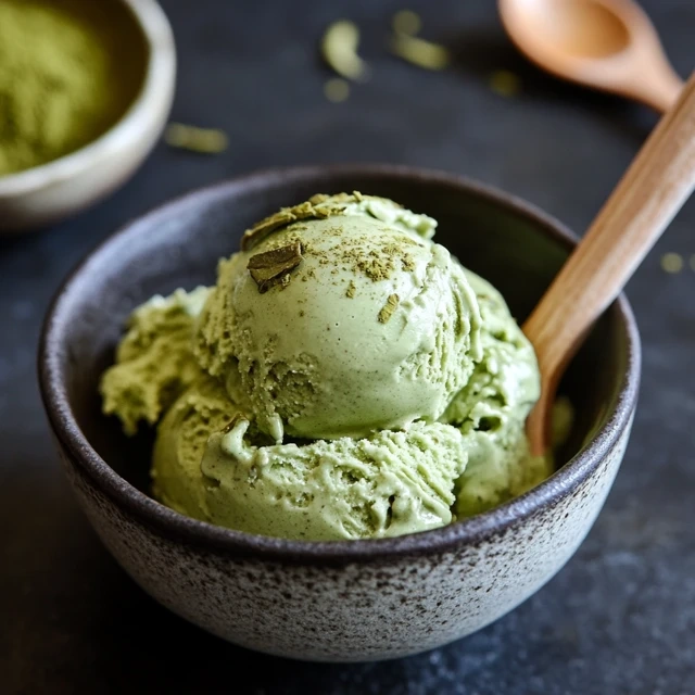 Matcha green tea ice cream