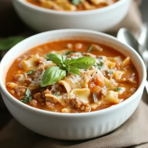 Lasagna Soup