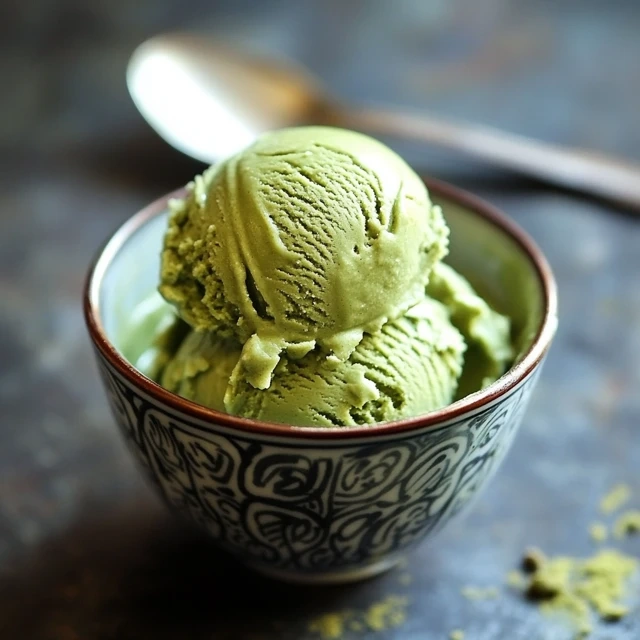 Matcha green tea ice cream