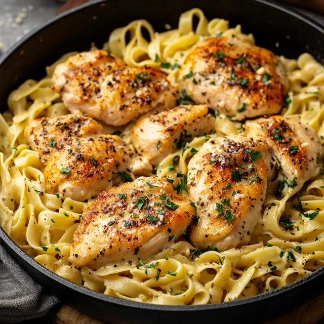 One-Pan Chicken with Buttered Noodles