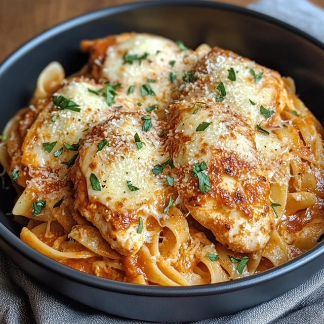 garlic chicken parmesan pasta recipe