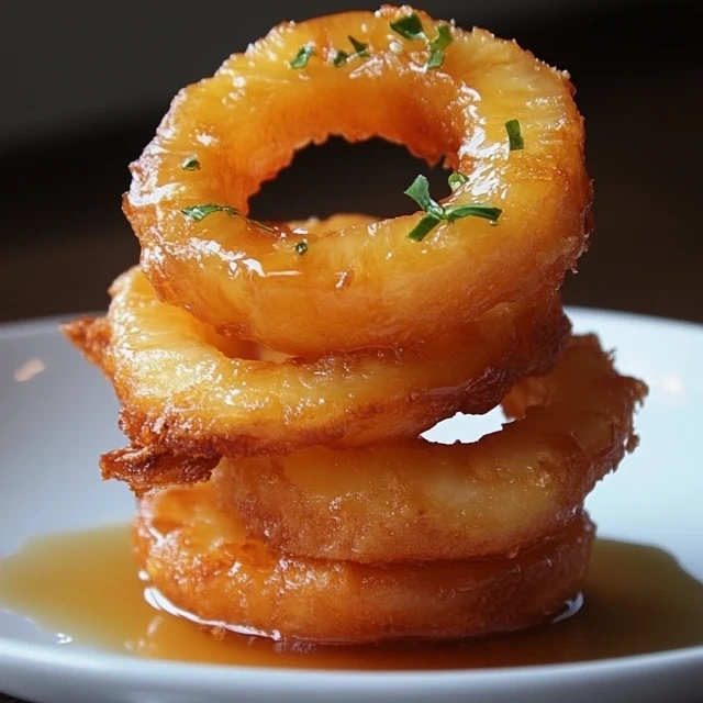 Fried Pineapple Rings