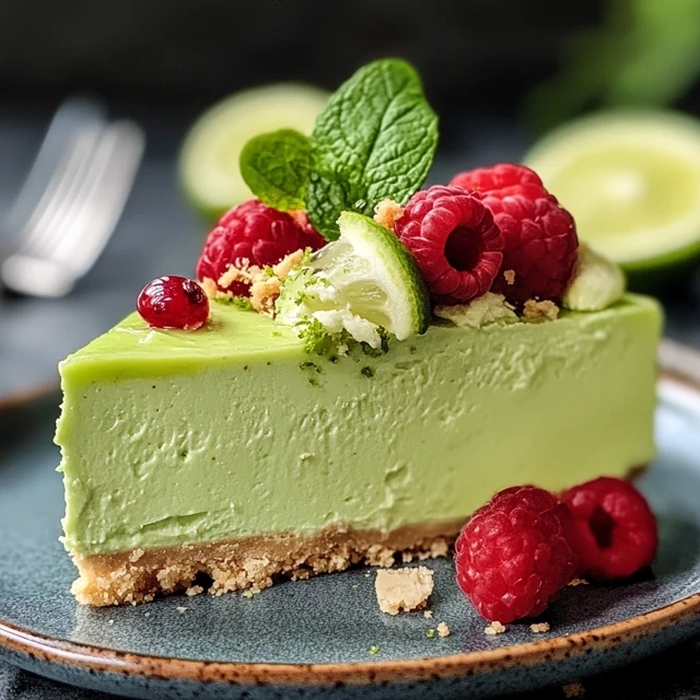 avocado lime cheesecake