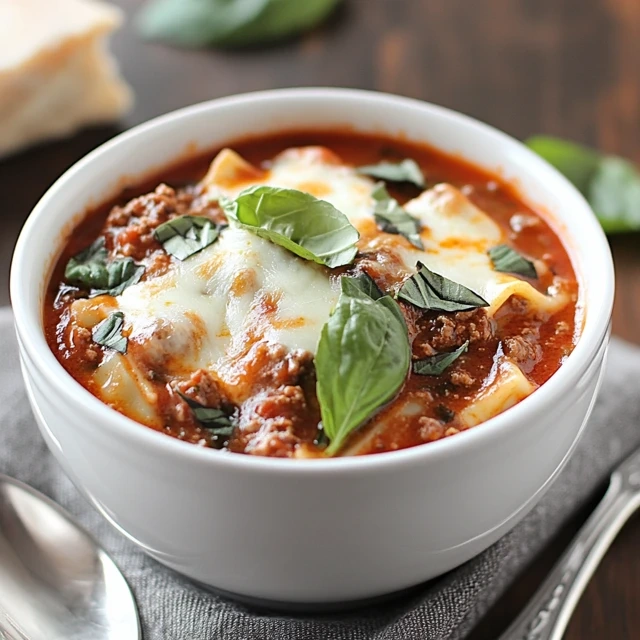 Lasagna Soup