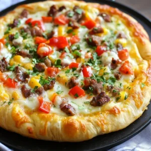 Breakfast Pizza with Crescent Rolls