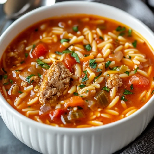 Marry Me Sausage Orzo Soup