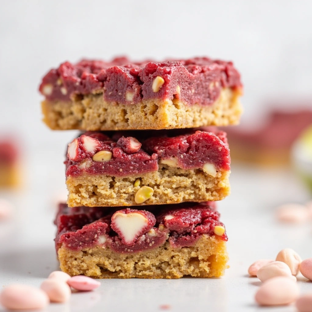 Raspberry Pistachio Bars
