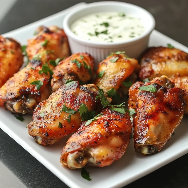 Baked chicken wings