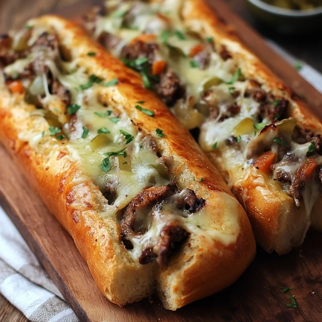 Philly Cheesesteak Cheesy Bread